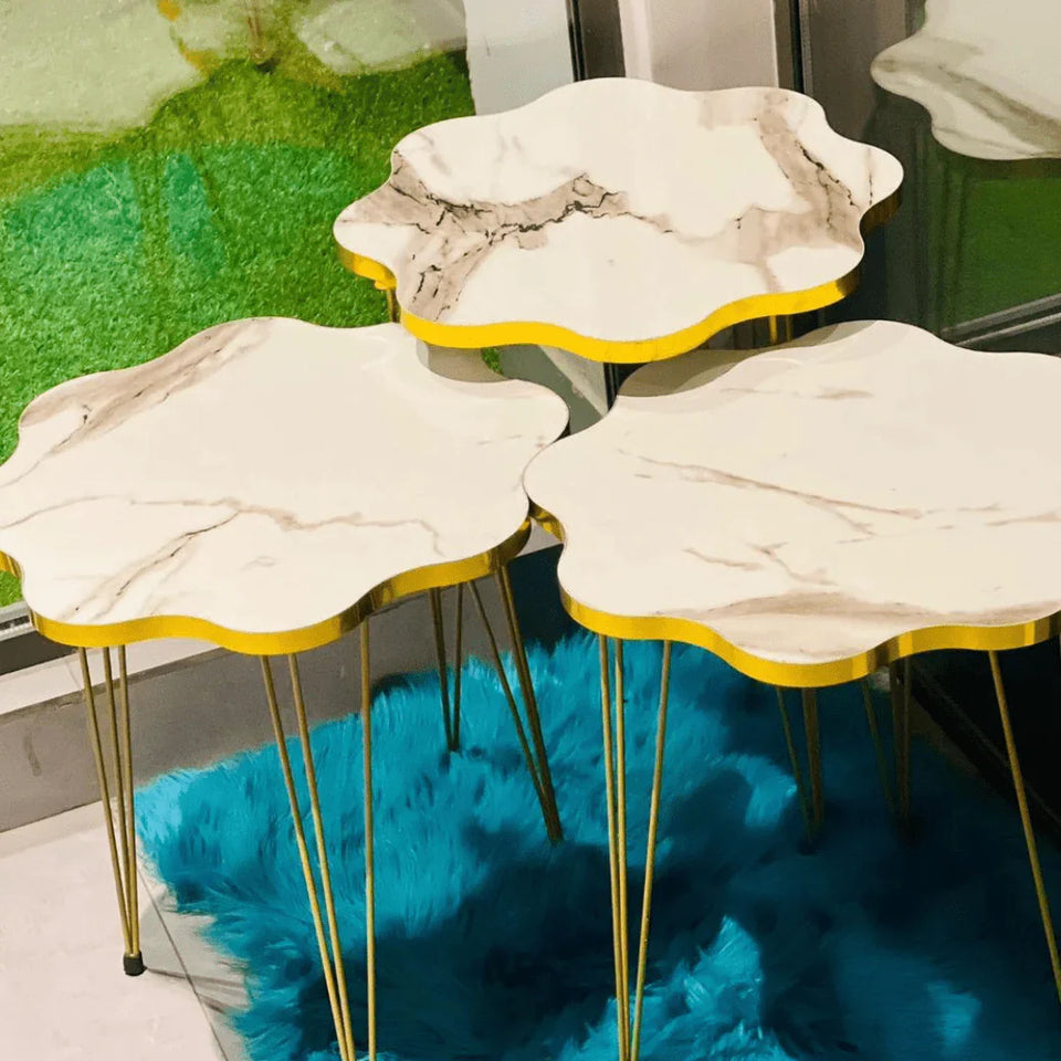 3 Black & White Coffee/Decor Table