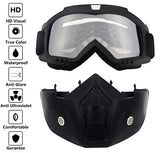 🏍️ Ultimate Biker Face Mask with Built-in Goggles 😎 | Stay Safe from Dust, Wind & Smog 💨